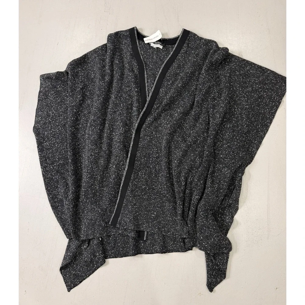 SALVATORE FERRAGAMO SHAWL WRAP Sweater Wool/ Cotton Blend NWT